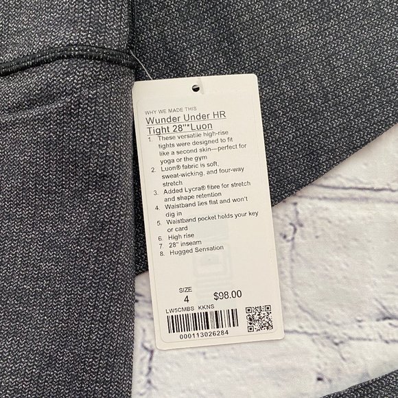 Lululemon Women's Wunder Under Luon HR Tight 28" - Picture 4 of 5